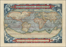 World Map By Abraham Ortelius