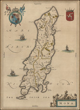 British Isles and British Counties Map By Willem Janszoon Blaeu