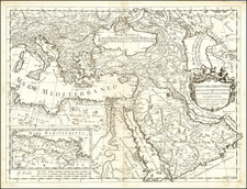 Turkey, Middle East, Arabian Peninsula, Turkey & Asia Minor, Egypt and North Africa Map By Giacomo Giovanni Rossi - Giacomo Cantelli da Vignola