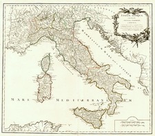 Europe and Italy Map By Gilles Robert de Vaugondy