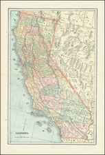 California Map By George F. Cram