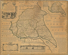 British Counties Map By Emanuel Bowen