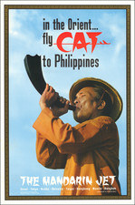 Philippines and Travel Posters Map By Civil Air Transport