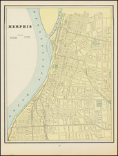 Tennessee Map By George F. Cram