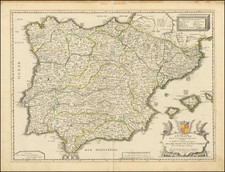 L'Espagne Divisee en ses Principaux Royaumes . . . 1677   [Shows Balearic Islands]