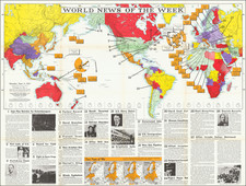 World and World War II Map By News Map of the Week Inc.