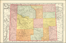 Rand McNally &  Co.'s Indexed Atlas of the World Map of Wyoming