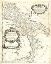 Regno Di Napoli nuovamente descritto . . . 1679 By Giacomo Giovanni Rossi