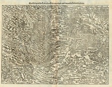 Europe and Switzerland Map By Sebastian Munster