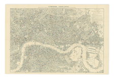 (Booth Temperance Map) London, 1899-1900. Map showing Places of Religious Worship, Public Elementary Schools, and Houses Licensed for the Sale of Intoxicating Drinks, Issued with the final volume of "Life & Labour of the People" [With] Life and Labour of the People in London.  . . Final Volume By Charles Booth