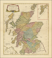 A Map of North Britain or Scotland from the Newest Surveys & Observations By Robert Sayer  &  Carington Bowles  &  John Bowles
