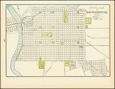 Other California Cities Map By George F. Cram