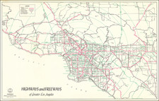 Los Angeles Map By Brewster Mapping Service