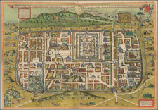 Holy Land and Jerusalem Map By Christian van Adrichom