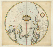 Northern Hemisphere and Polar Maps Map By Henricus Hondius