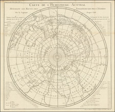 Polar Maps, Australia and Oceania Map By James Cook