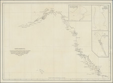 Pacific Northwest, Oregon, Washington, Alaska, Baja California and California Map By Juan Francisco de la Bodega y Quadra