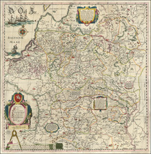 Magni Ducatus Lithuaniae Caeterarumque Regionum Illi Adjacentium . . .  Anno 1613  By Willem Janszoon Blaeu / Hessel Gerritsz