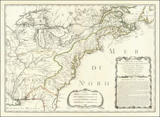 United States, Midwest and Canada Map By Jean-Baptiste Nolin