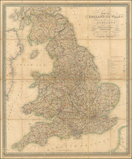 England Map By W. R. Gardner