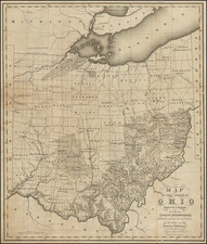 Ohio Map By Caleb Atwater