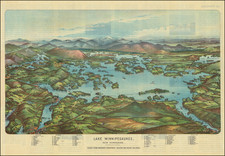New Hampshire and Pictorial Maps Map By George H. Walker & Co.