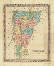 Vermont Map By Henry Schenk Tanner