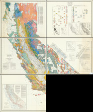 California and Geological Map By Olaf P. Jenkins