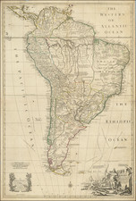South America Map By John Senex
