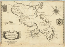 Martinique Map By François de La Pointe