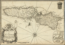 Virgin Islands Map By F. de la Pointe