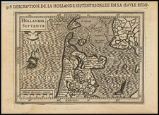 Netherlands Map By Petrus Bertius