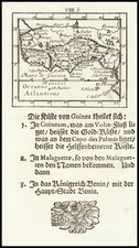 West Africa Map By Johann Ulrich Muller