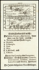 African Islands, including Madagascar and Azores Map By Johann Ulrich Muller