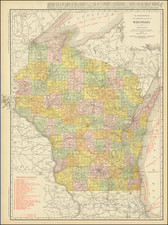 Wisconsin Map By Rand McNally & Company