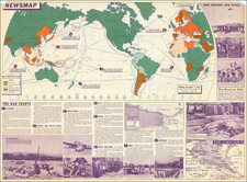 World War II Map By United States GPO