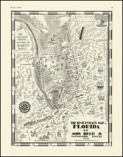 Florida Map By John Held