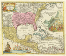 Regni Mexicani seu Novae Hispaniae, Ludovicianae, N. Angliae, Carolinae, Virginiae, et Pensylvaniae...