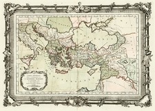 Europe, Italy, Mediterranean, Asia, Turkey & Asia Minor and Greece Map By Buy de Mornas