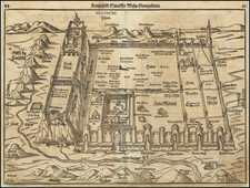 Jerusalem Map By Heinrich Bunting