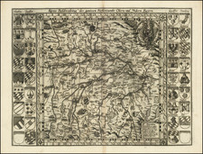 Süddeutschland Map By Philipp Apian / Balthasar Jenichen