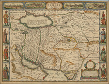 Central Asia & Caucasus and Persia & Iraq Map By John Speed