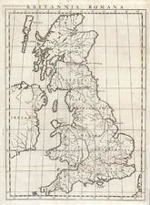 Europe and British Isles Map By Emanuel Bowen