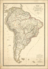 South America Map By Adrien-Hubert Brué