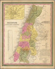 Holy Land Map By Samuel Augustus Mitchell