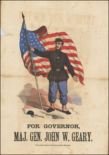 For Governor, Maj. Gen. John W. Geary [Former Mayor of San Francisco / Governor of Kansas Territory and Governor of Pennsylvania] By King & Baird