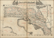 Balkans and Italy Map By Bernardus Sylvanus