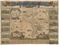 Western Hemisphere, North America, South America and America Map By Nicolaes Visscher II / Hugo Allard