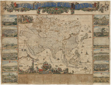 Asia Map By Nicolaes Visscher II / Hugo Allard