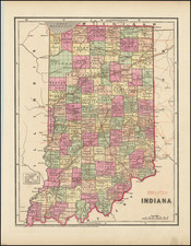 Indiana Map By Charles Morse